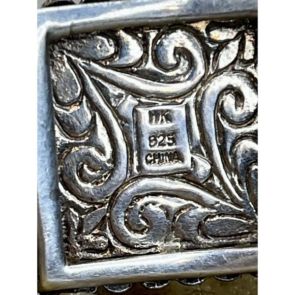 Whitney Kelly Sterling Silver Multi Gemstone Turquoise Lapis MOP Bracelet- 51.8g - Picture 14 of 16